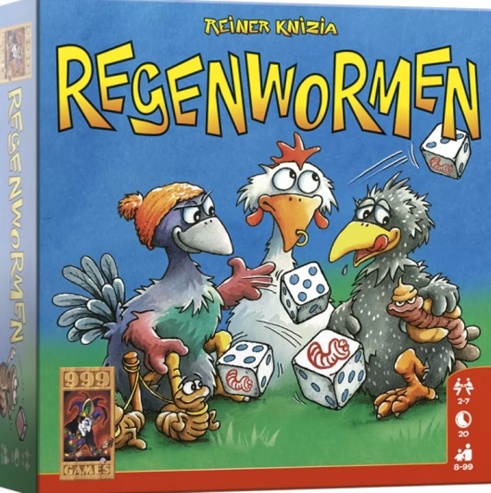 Dobbelspel Regenwormen (Nl)^999 Games Hot