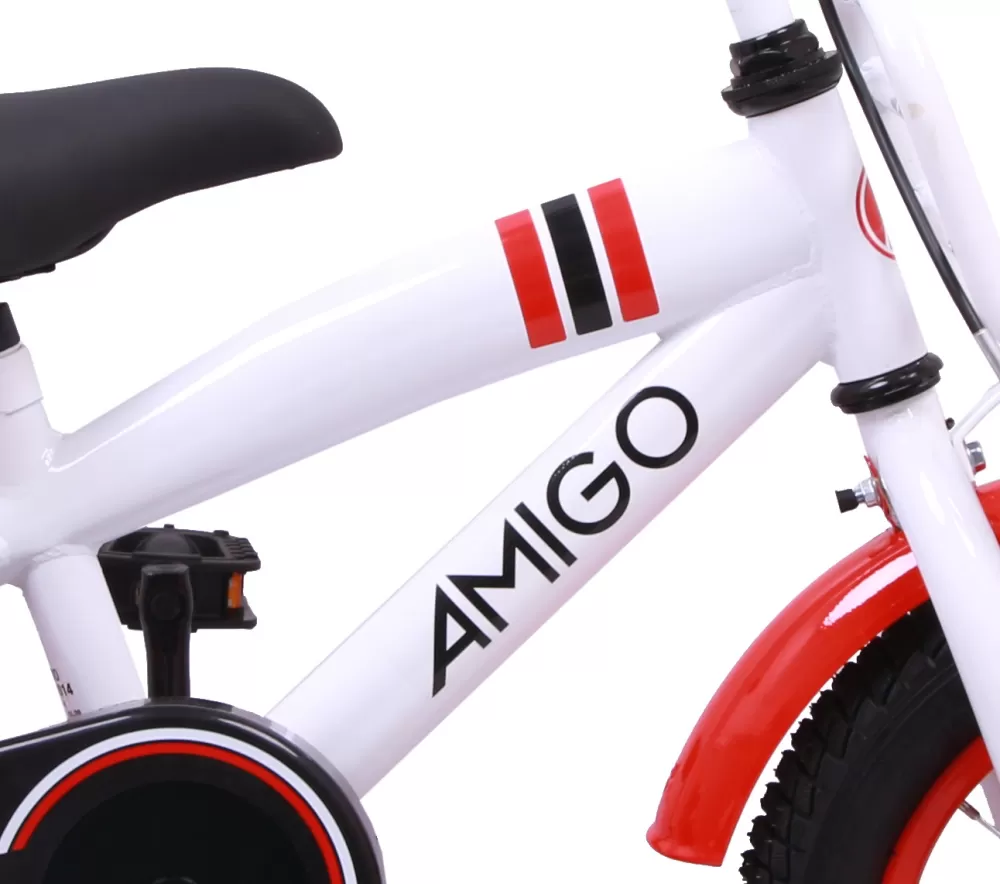 2Cool 12 Inch Jongens Terugtraprem Wit^AMIGO Clearance