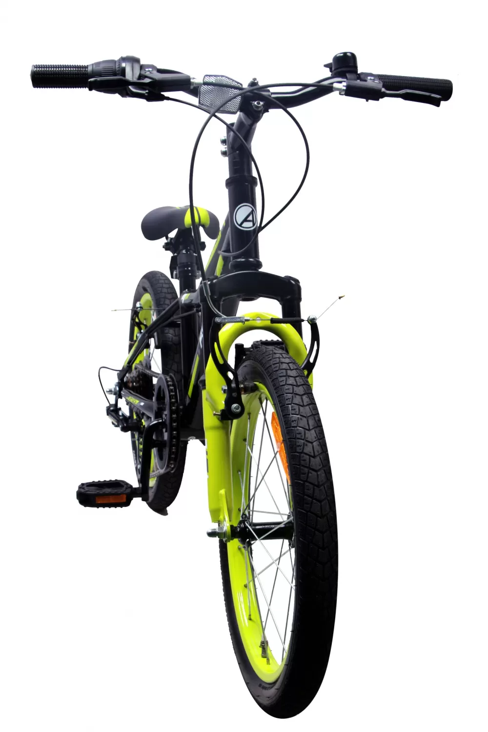 Attack 20 Inch Jongens 6V V-Brakes Zwart/Geel^AMIGO Shop