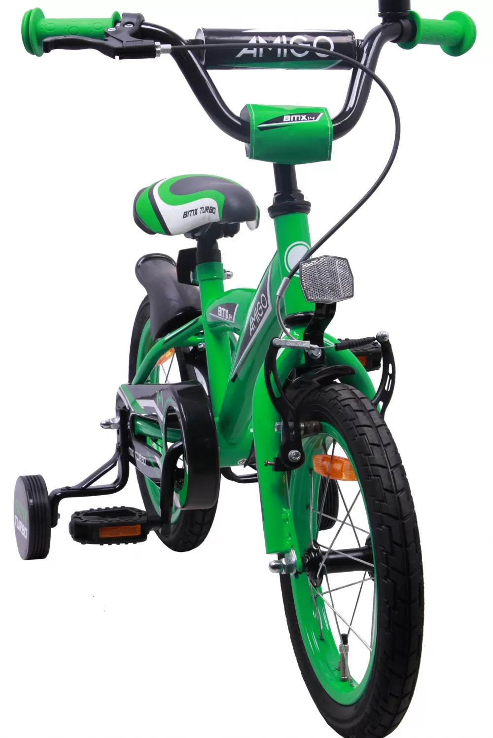 Bmx Turbo 14 Inch Jongens Terugtraprem Groen^AMIGO Shop