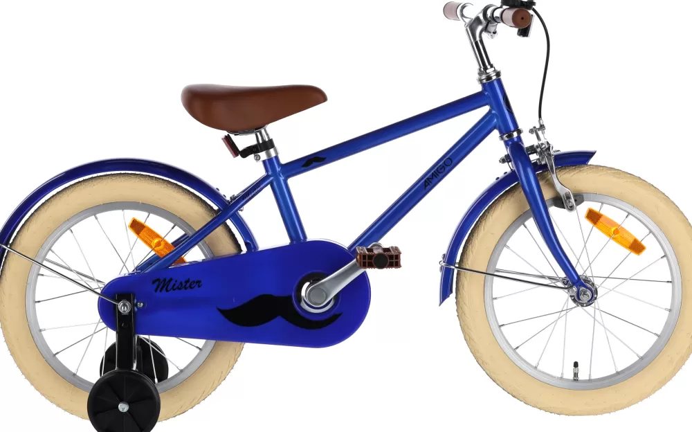 Mister 16 Inch Jongens Terugtraprem Blauw^AMIGO Flash Sale