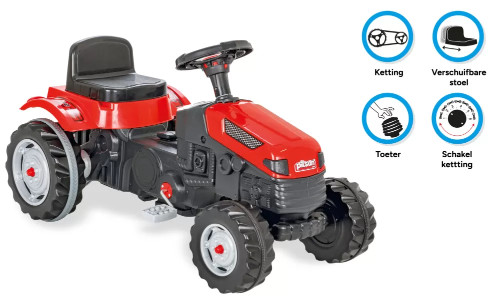 Pilsan Active Traptractor Rood/Zwart-S1^AMIGO Cheap