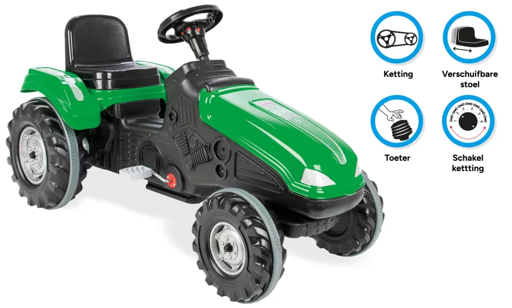 Pilsan Mega Traptractor Groen/Zwart^AMIGO Fashion