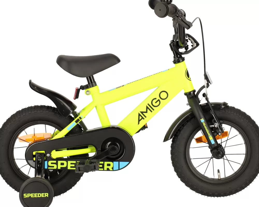 Speeder 12 Inch 21,5 Cm Jongens Terugtraprem Geel/Zwart^AMIGO Store