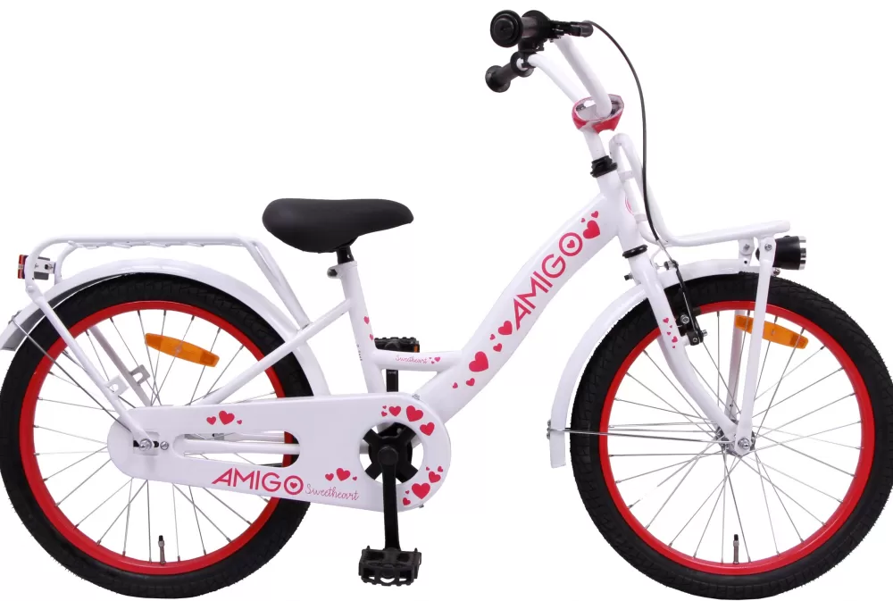 Sweetheart-S13 20 Inch 29 Cm Meisjes Terugtraprem Wit^AMIGO Hot