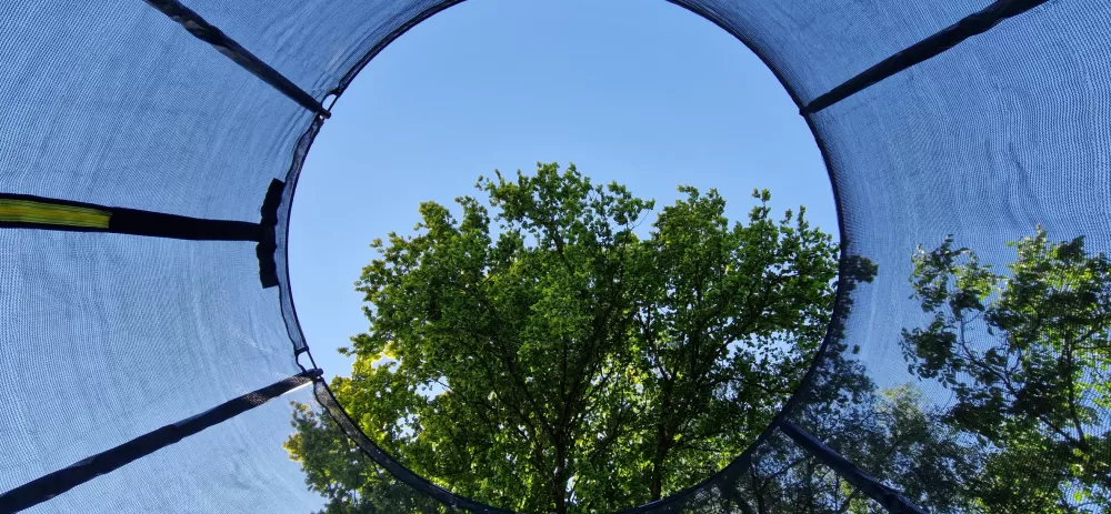 Trampoline Basic Met Veiligheidsnet En Ladder 244 Cm Blauw^AMIGO Store