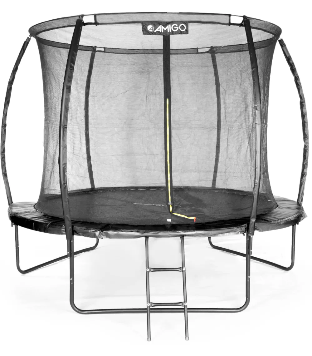 Trampoline Basic Met Veiligheidsnet En Ladder 305 Cm Zwart^AMIGO Online