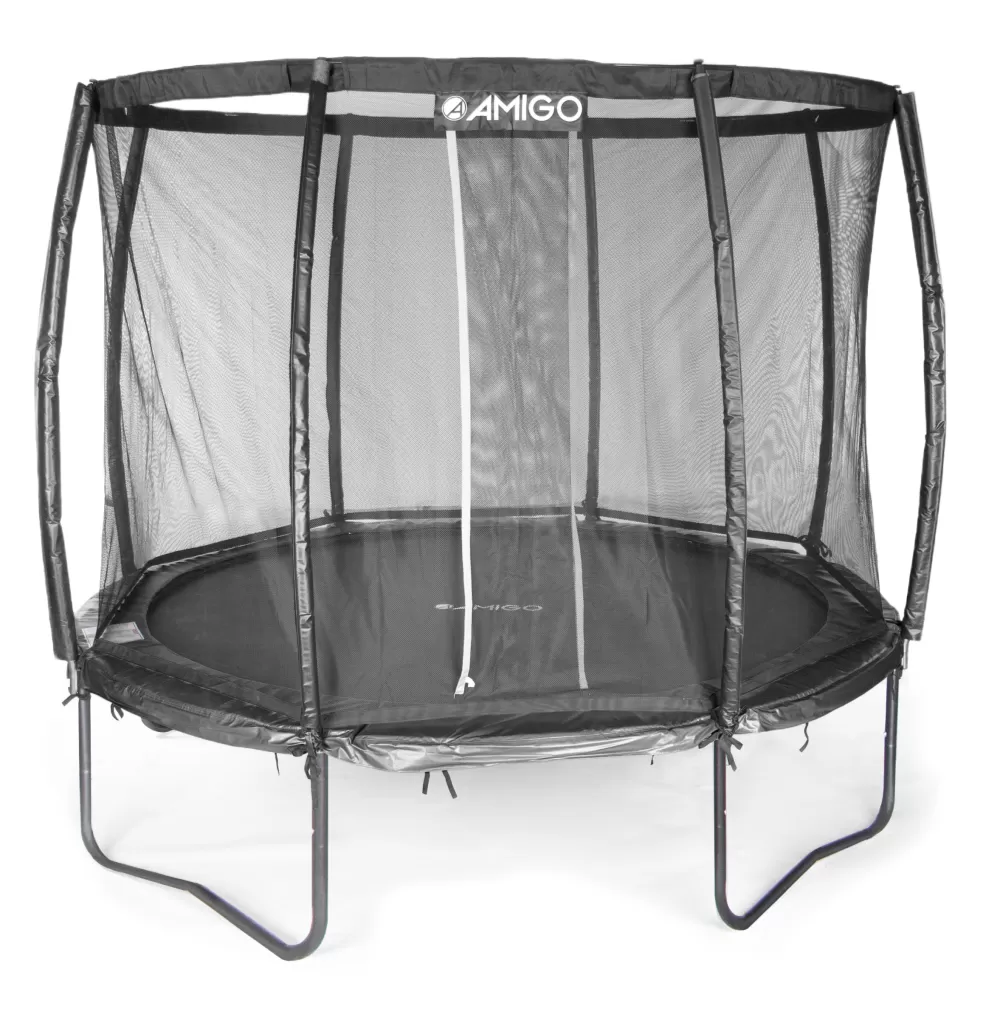 Trampoline Deluxe Met Veiligheidsnet 305 Cm Zwart^AMIGO Discount