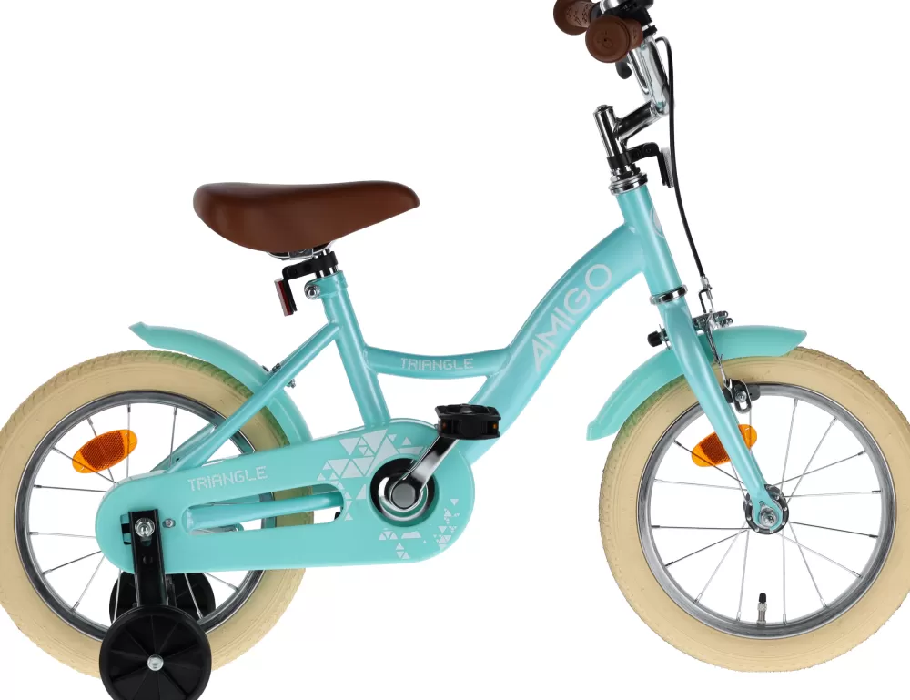 Triangle 14 Inch Junior Terugtraprem Turquoise^AMIGO Sale