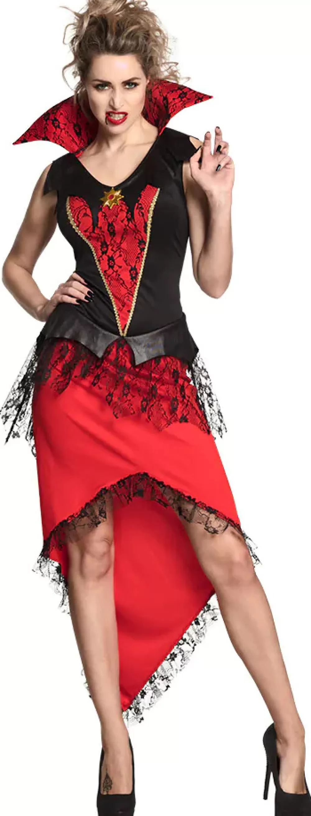 Bloodthirsty Queen Kostuum Dames Rood/Zwart^Boland Store