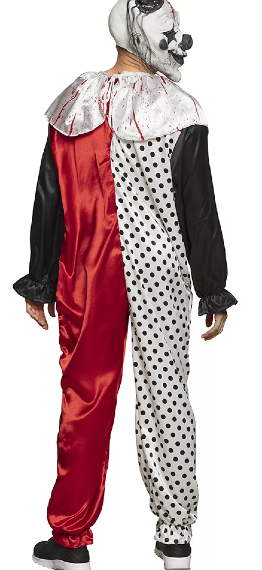 Psycho Clown Kostuum Heren Zwart/Rood/Wit Maat M/L^Boland New