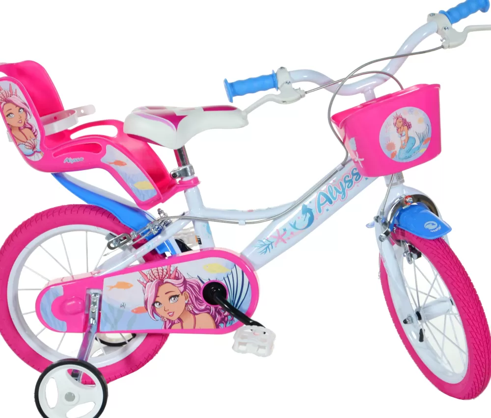Alyssa 16 Inch 27 Cm Meisjes Knijprem Wit/Roze^Dino Sale