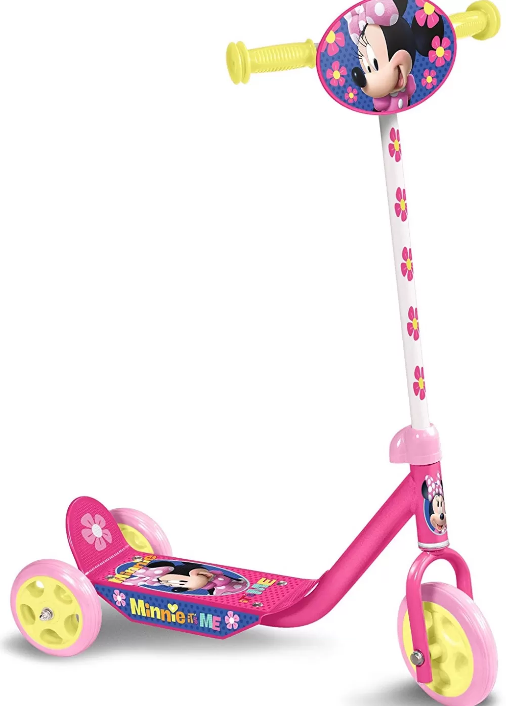 Minnie Mouse 3-Wiel Kinderstep Voetrem Meisjes Roze/Geel^Disney New