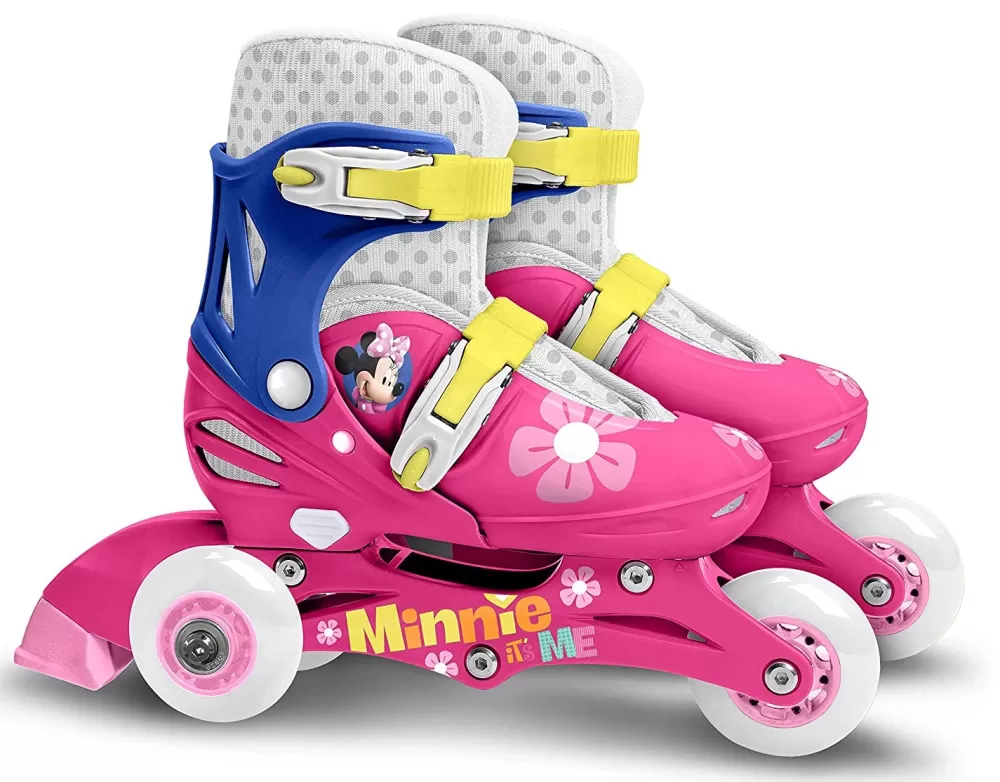 Minnie Mouse Inlineskates Hardboot Wit/Blauw^Disney Discount