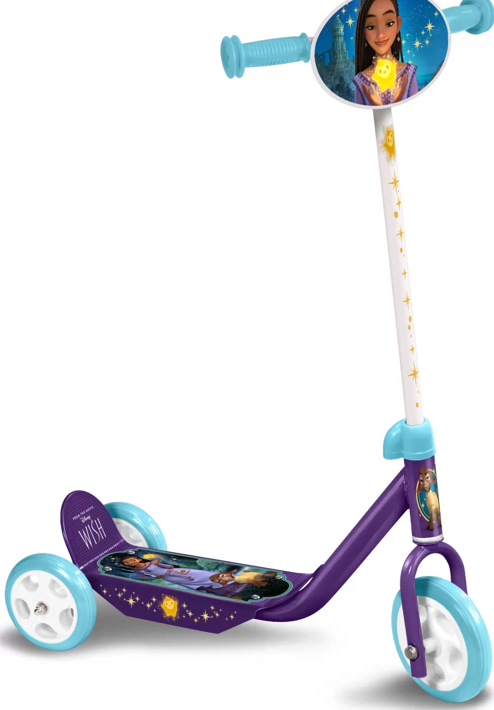 Wish 3-Wiel Kinderstep Meisjes Paars/Blauw/Wit^Disney Shop