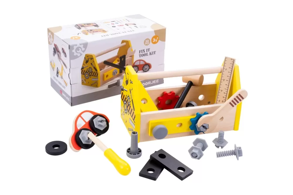 Gereedschapskist Hout Geel^Dorjee Discount