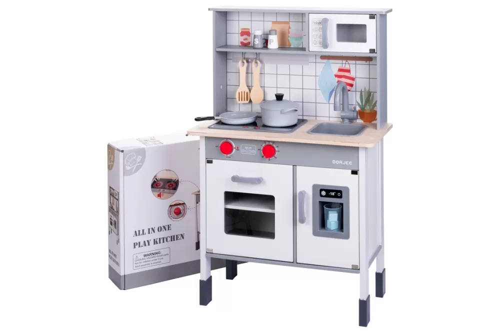 Houten Speelkeuken Inclusief Accessoires Wit^Dorjee Flash Sale