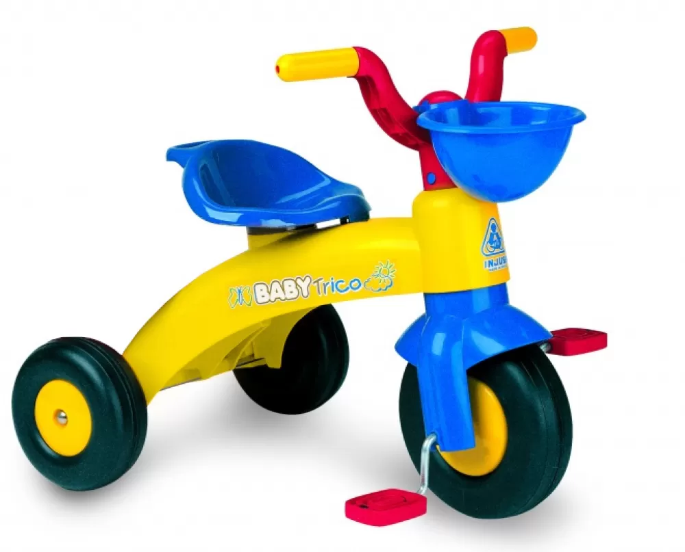 Driewieler Baby Trico Max Junior Geel^Injusa Store