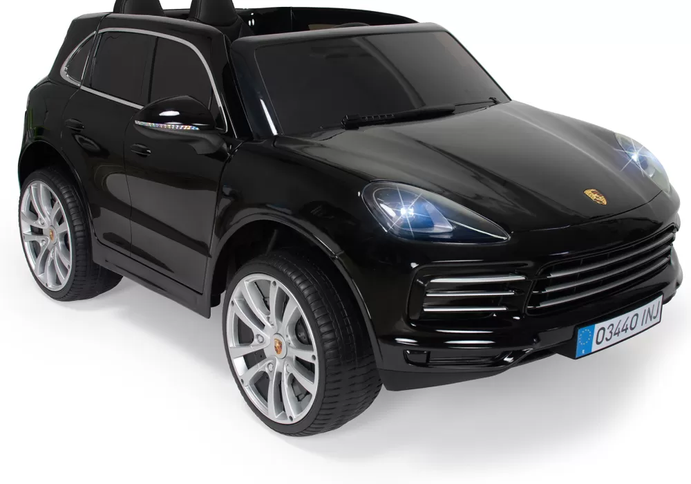 Elektrische Kinderauto Porsche Cayenne S 12V Zwart^Injusa Best Sale