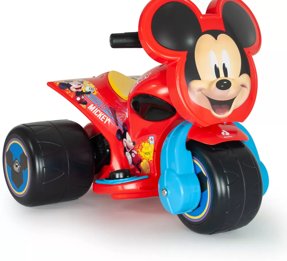 Mickey Mouse Samurai Trimoto Accuvoertuig 6V Rood^Injusa Flash Sale