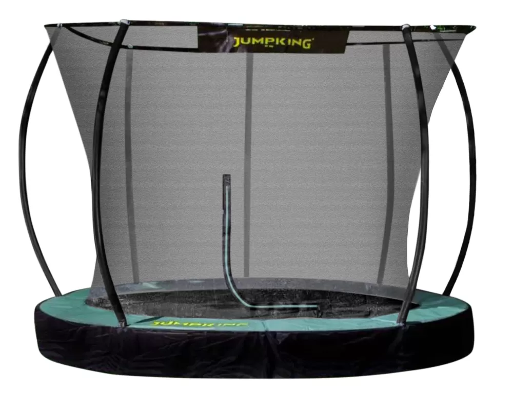 Trampoline Inground Deluxe 305 Cm Zwart/Groen^Jumpking Best Sale