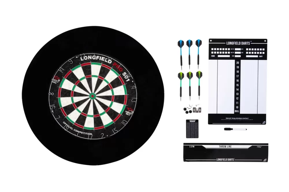 Tournament Dartset Unisex Zwart^Longfield Darts Hot