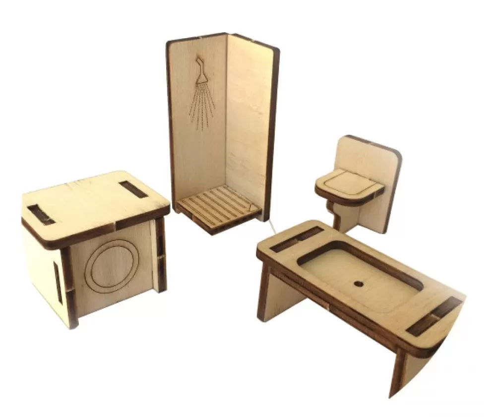 Houten Poppenhuismeubels 5-Delig^Mamatoyz Cheap