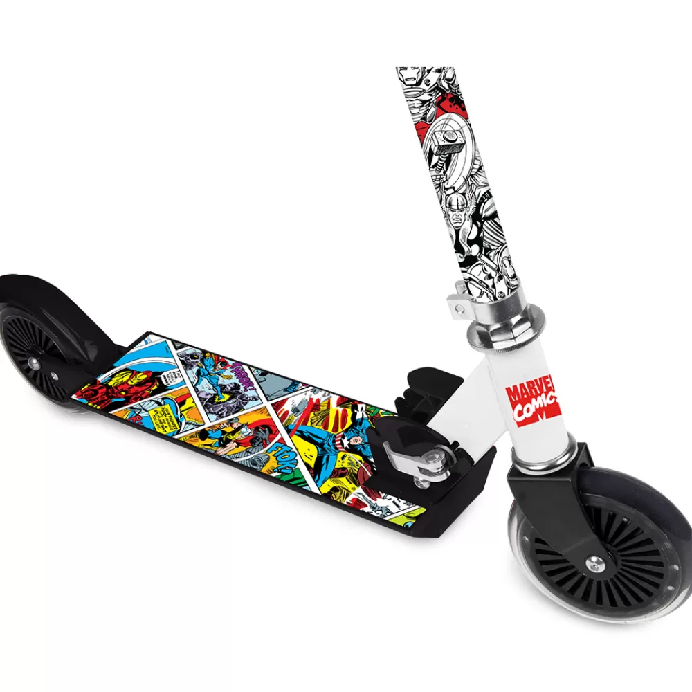 Avengers 2-Wiel Kinderstep Voetrem Jongens Zwart/Wit^Marvel Outlet
