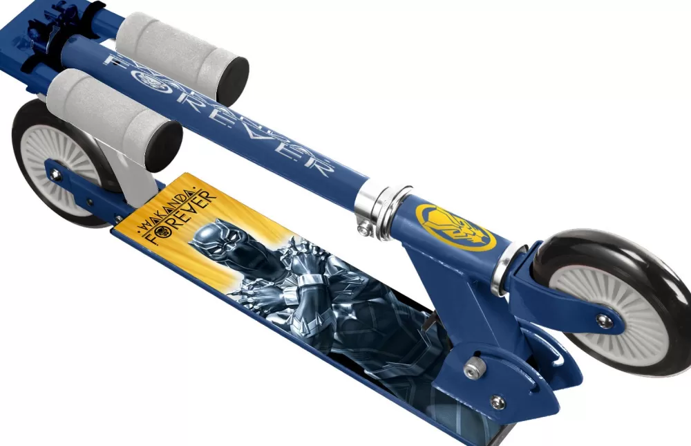 Black Panther 2-Wiel Kinderstep Opvouwbaar Voetrem Blauw^Marvel Sale