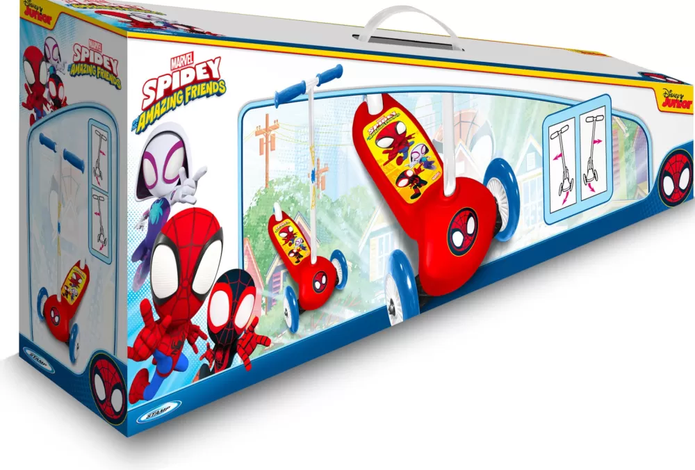 Spidey 3-Wiel Kinderstep Junior Voetrem Rood/Blauw^Marvel Cheap