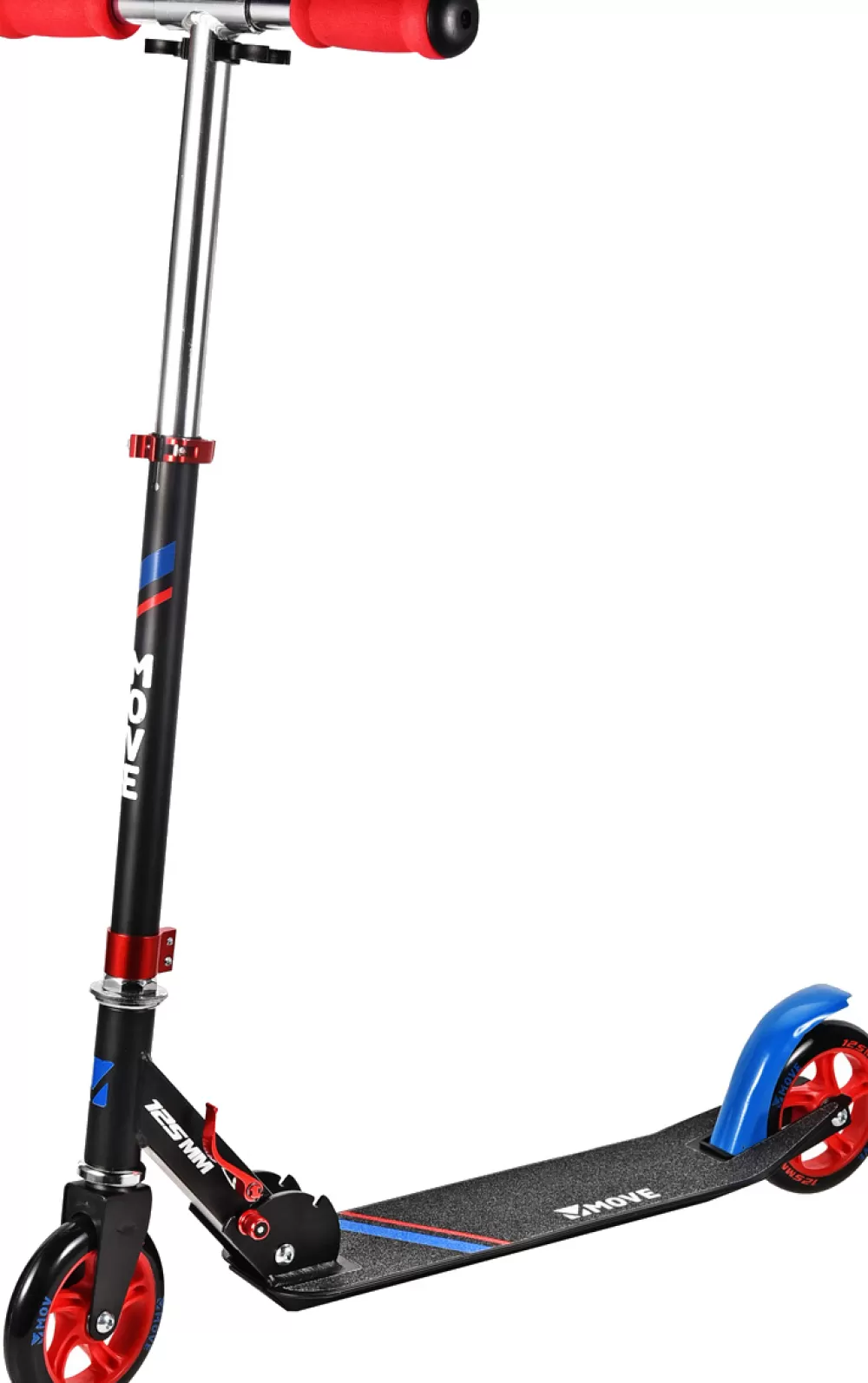 125 2-Wiel Kinderstep Opvouwbaar Junior Zwart/Rood^Move Cheap