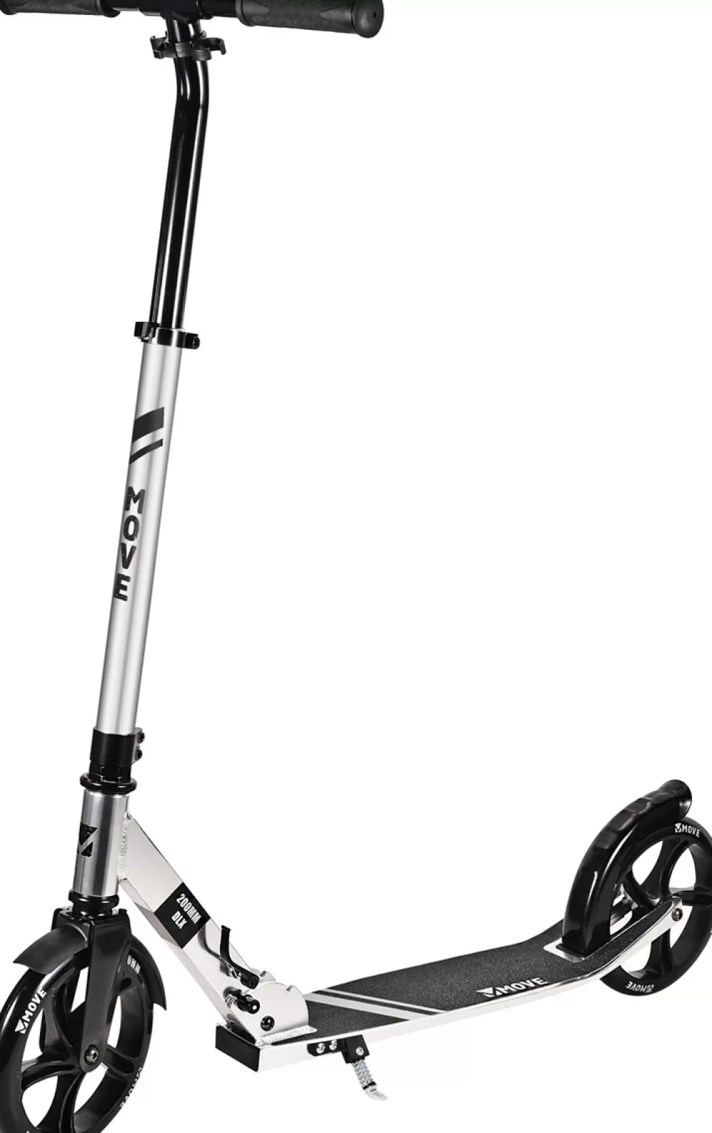 Deluxe 2-Wiel Step Opvouwbaar 200 Mm Voetrem Zilver/Zwart^Move Sale