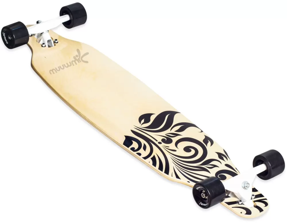 Longboard Wood 97 X 23 Cm Hout Beige/Zwart^Muuwmi Best Sale