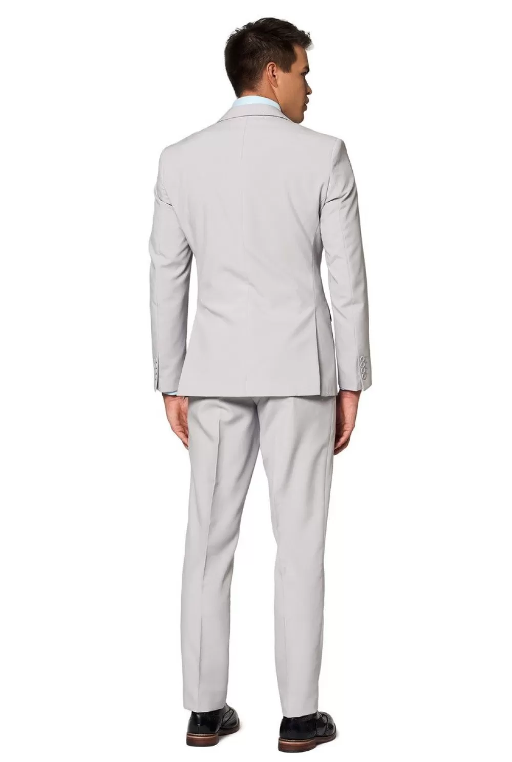 Verkleedpak Groovy Grey Heren Polyester Grijs^OppoSuits Outlet