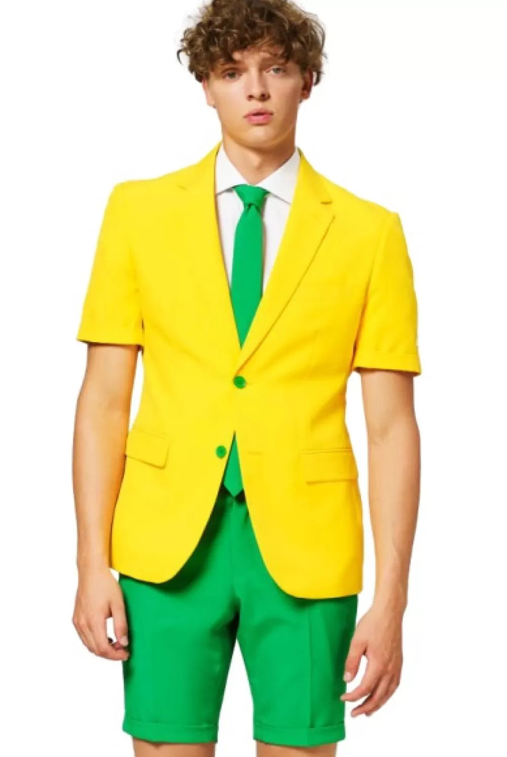 Verkleedpak Zomer Australian Heren Groen/Geel^OppoSuits Clearance