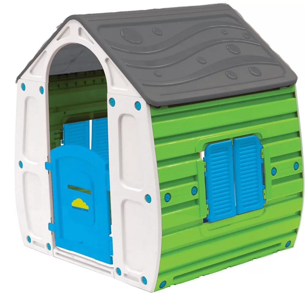 Speelhuis Summer 102 X 90 Cm Groen/Grijs/Blauw^Paradiso Toys Clearance