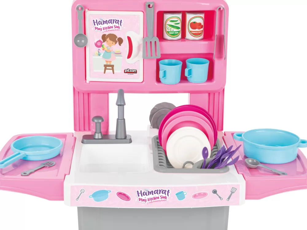 Hamarat Speelgoedkeuken Met Waterkraan Roze 39-Delig^Pilsan Shop