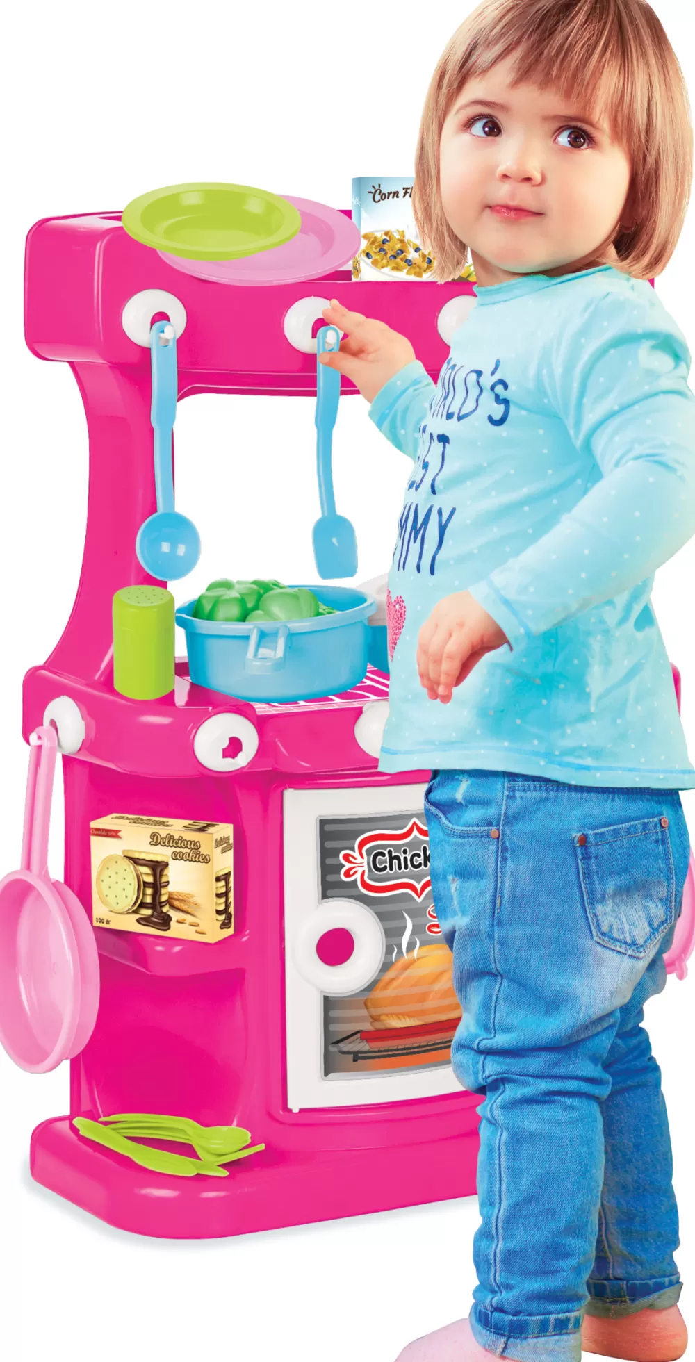 Hamarat Speelgoedkeuken Roze 44-Delig^Pilsan Discount