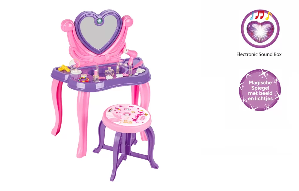 Heart Speelgoedmake-Uptafel Met Geluid Paars 21-Delig^Pilsan Sale