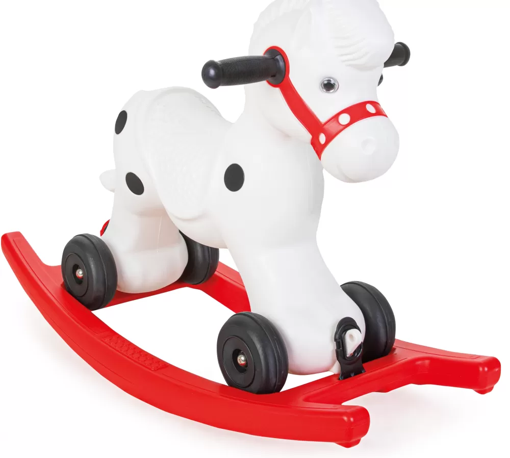 Musikaal Hobbel- En Looppaard Wit/Rood^Pilsan Shop