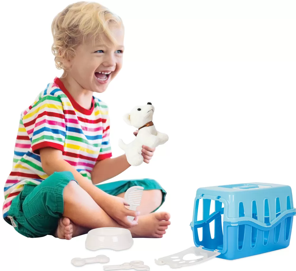 My Cute Dog Speelset Blauw/Wit 7-Delig^Pilsan Fashion