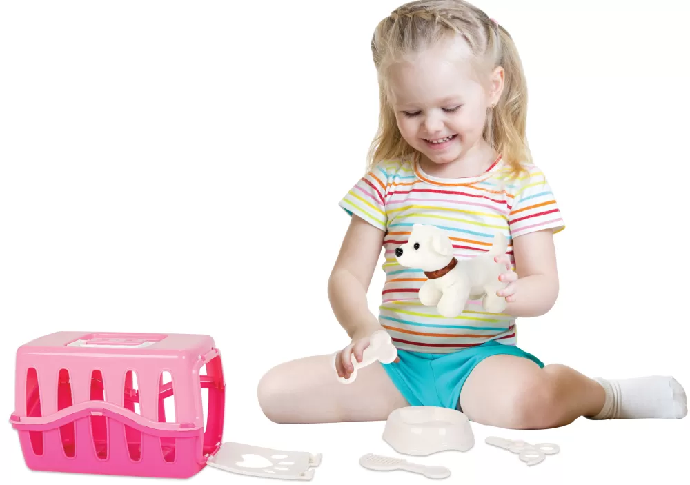 My Cute Dog Speelset Roze/Wit 7-Delig^Pilsan Cheap