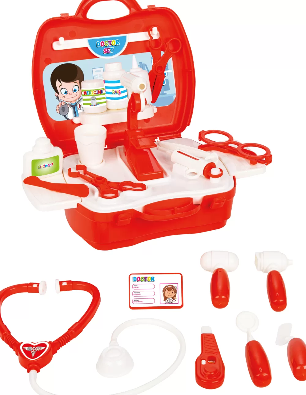 Speelgoed Doktersset Rood 26-Delig^Pilsan Shop
