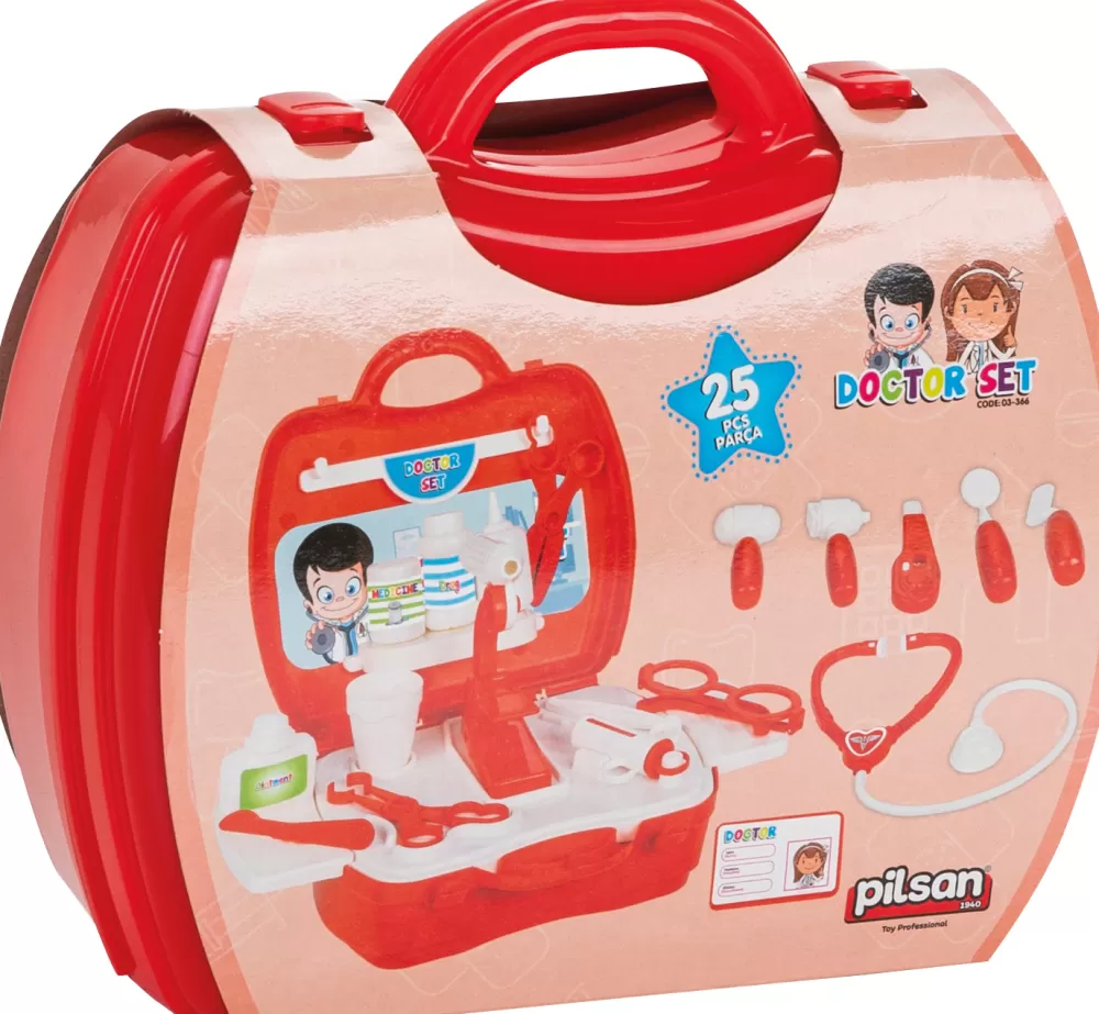 Speelgoed Doktersset Rood 26-Delig^Pilsan Shop