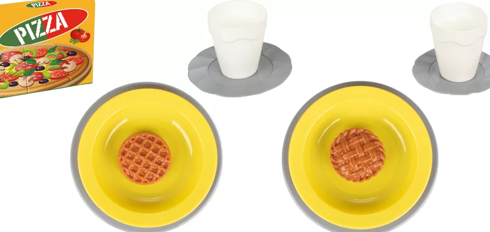 Speelgoed Pizzaset Oranje 35-Delig^Pilsan Discount