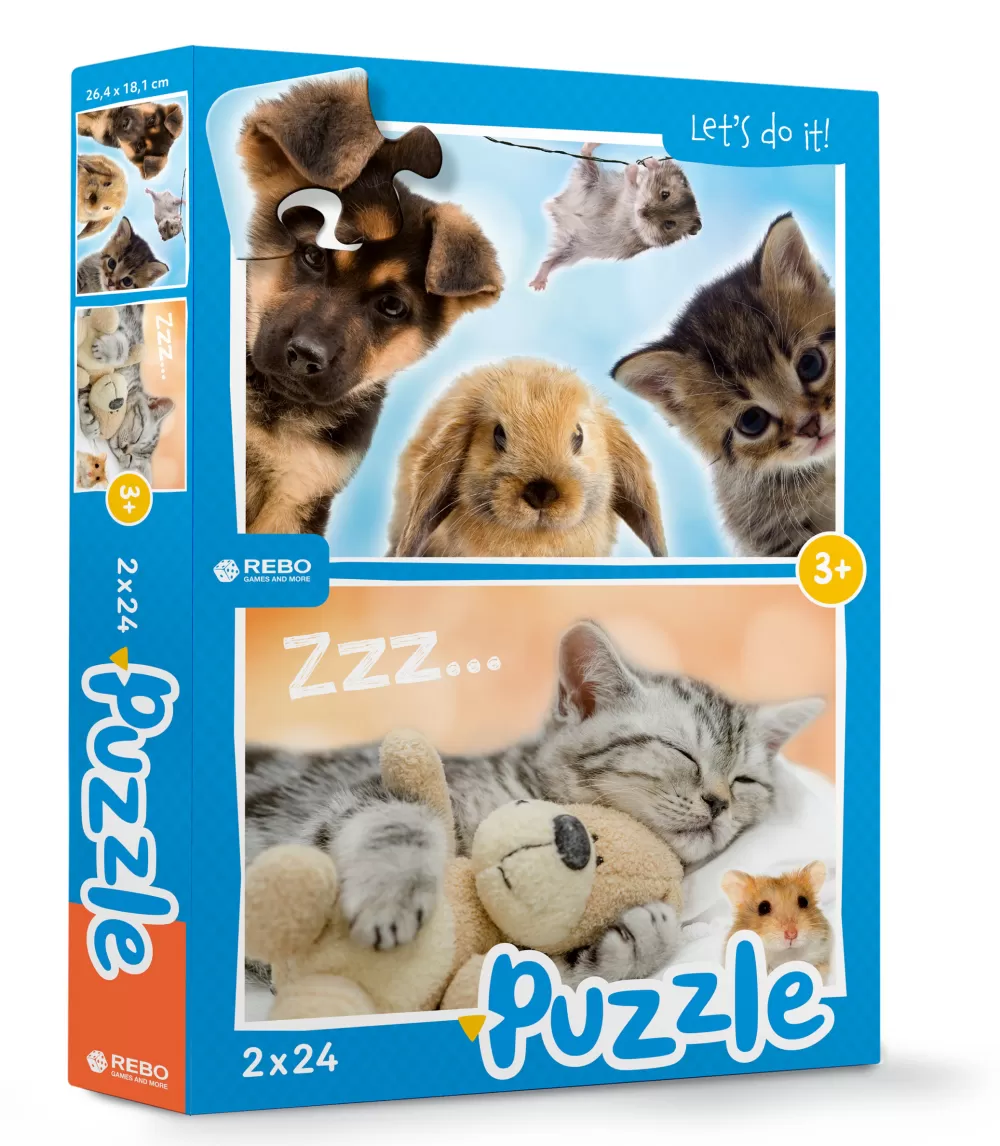 Legpuzzel Babydieren Junior 24/24 Stukjes^Rebo Productions Clearance