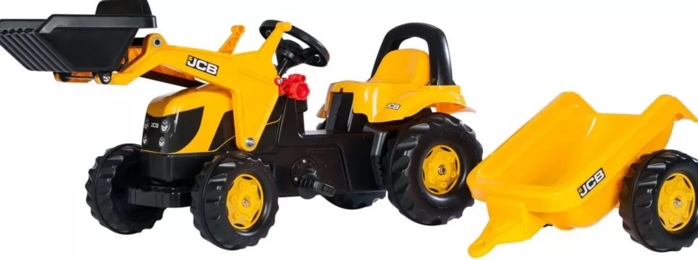 Traptractor Rollykid Jcb Junior Geel/Zwart^Rolly Toys Clearance