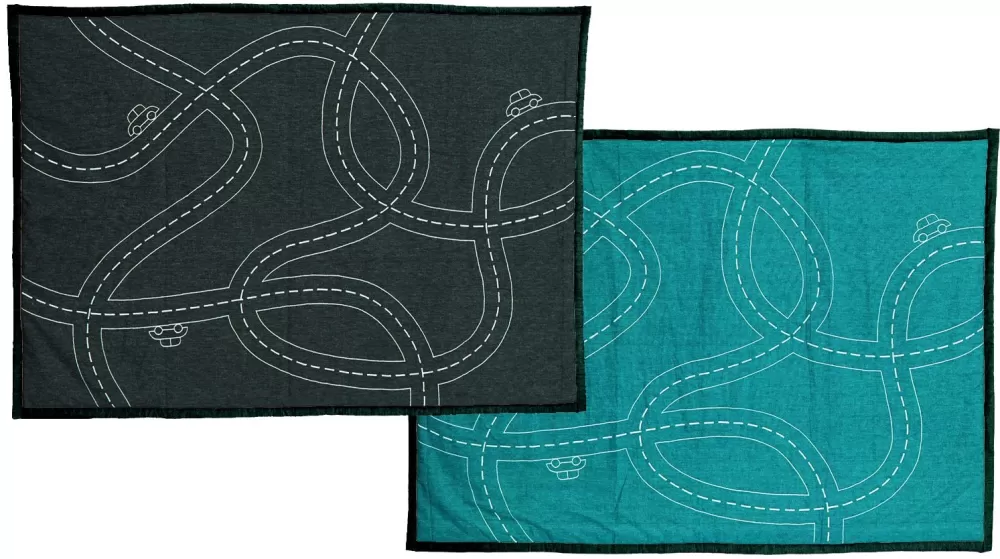 Speelmat Hello Sunshine 100 X 140 Cm Antraciet/Turquoise^Roommate Cheap