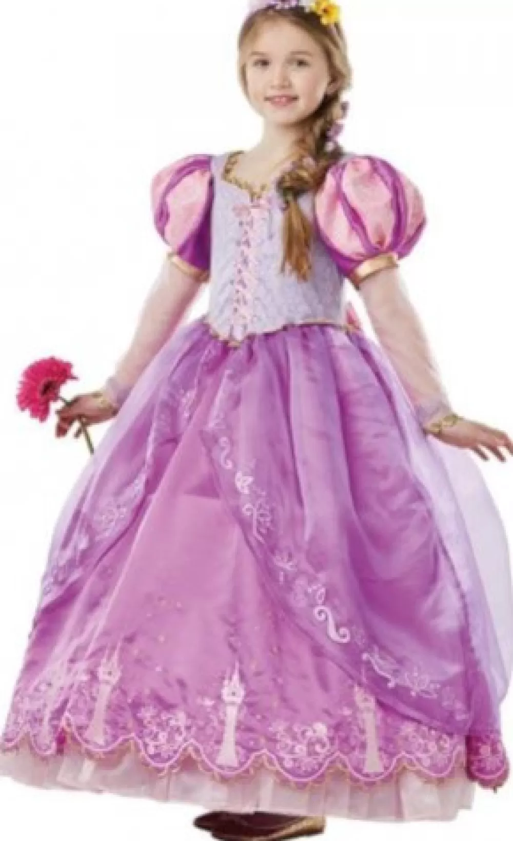Verkleedjurk Rapunzel Polyester Paars 2-Delig^Rubie's Hot
