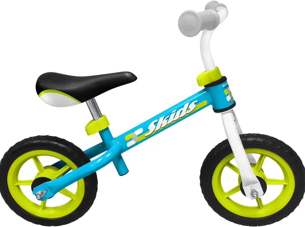 Loopfiets 10 Inch Junior Lichtblauw/Lichtgroen^Skids Control Cheap